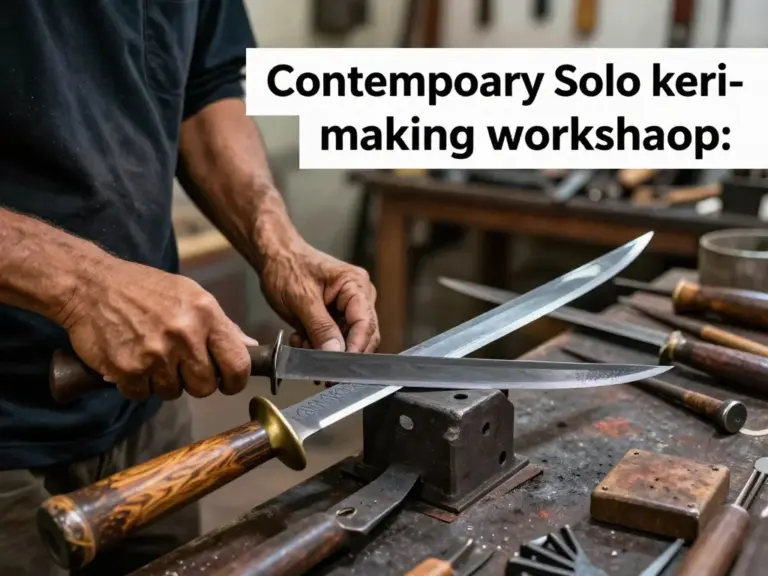 How keris are made today in Solo workshops: step-by-step craft process, materials, forge techniques, pamor patterns, and modern adaptations