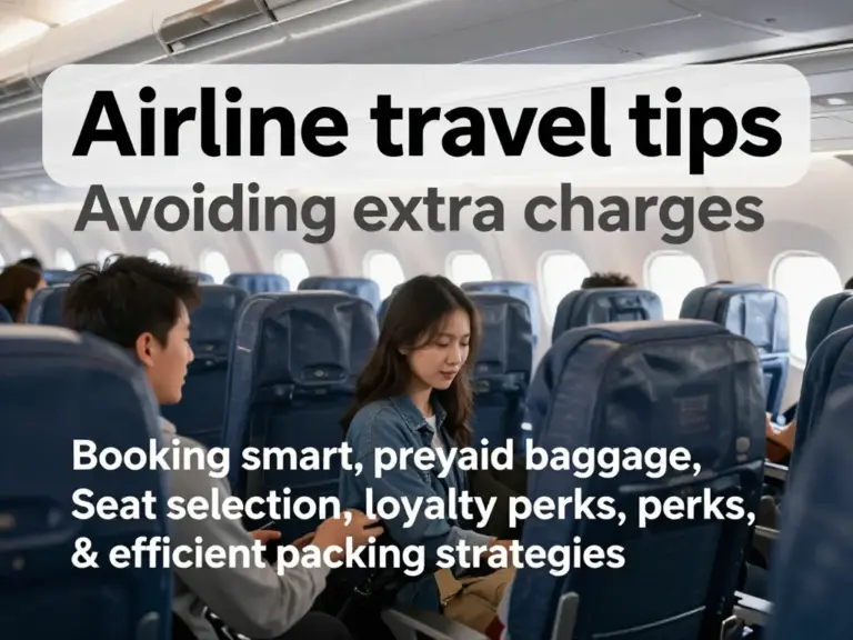 How to avoid extra charges — Tips for booking, prepaid baggage, seat selection, loyalty programs, and packing strategies to minimize fees and comply with airline policies