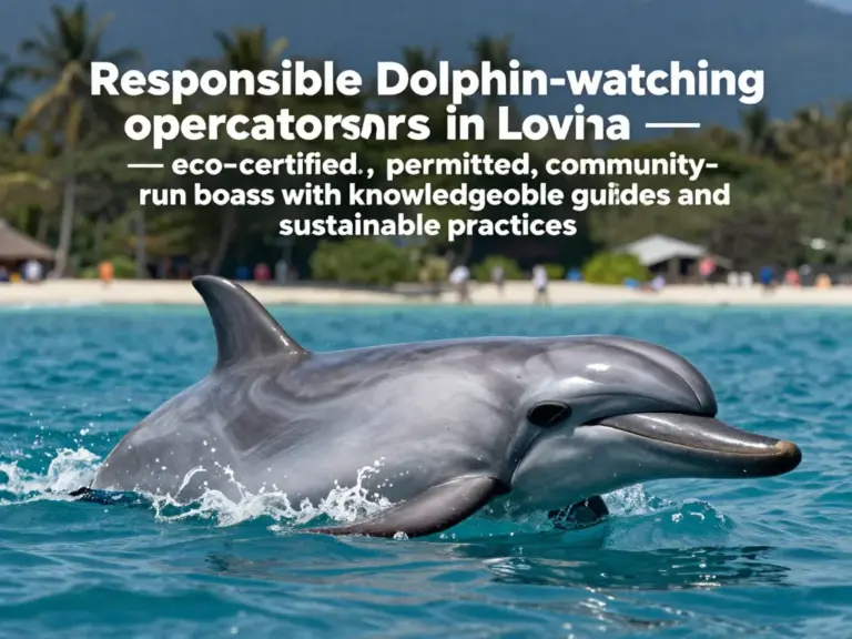 How to choose responsible dolphin-watching operators in Lovina (credentials, permits, community involvement, eco-certifications, reviews)?