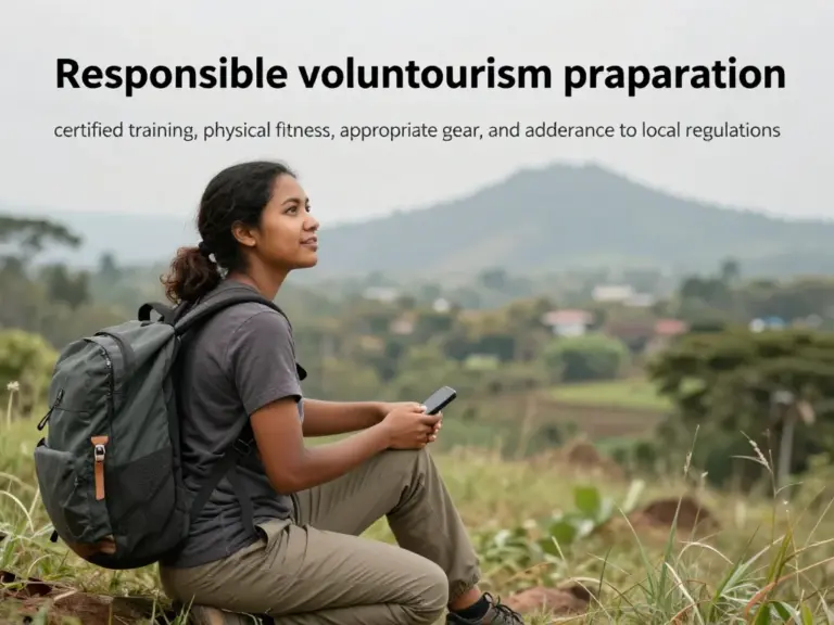 How to prepare for a responsible voluntourism experience: certifications, fitness, gear, and local regulations