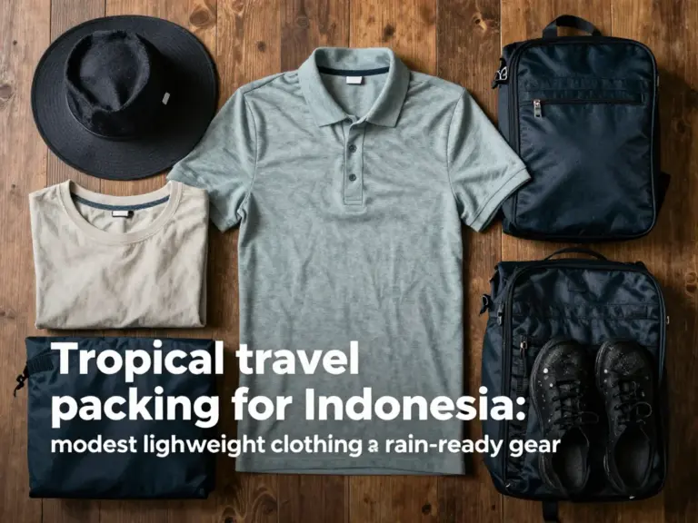 Indonesia Packing List Tropical Clothing Modesty and Rain Prep: Essential Guide for Comfortable, Respectful, and Weather-Ready Travel
