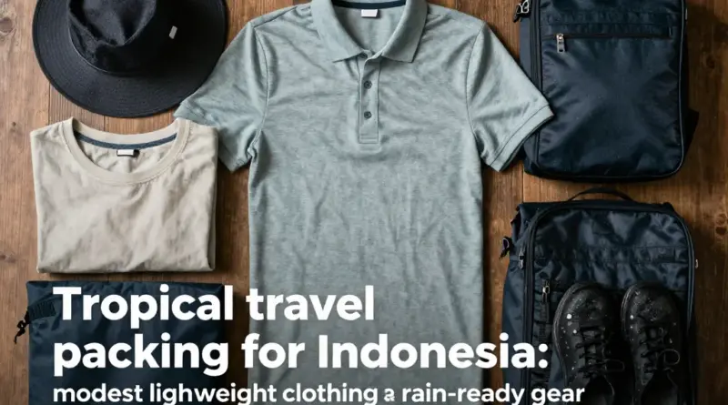 Indonesia Packing List Tropical Clothing Modesty and Rain Prep: Essential Guide for Comfortable, Respectful, and Weather-Ready Travel