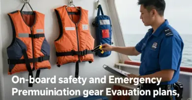 On-Board Safety and Emergency Preparedness: Life Jackets, Communication Equipment, Evacuation Plans, and Crew Qualifications