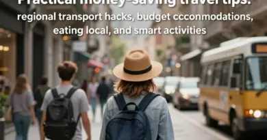 Practical money-saving strategies: transport hacks, budget stays, eating local, and smart activity choices by region