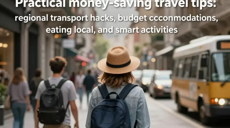 Practical money-saving strategies: transport hacks, budget stays, eating local, and smart activity choices by region