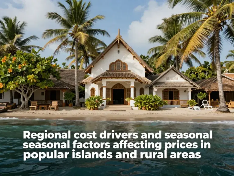 Regional cost drivers and seasonal factors: what raises or lowers prices in popular islands and rural areas