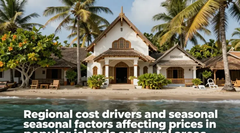 Regional cost drivers and seasonal factors: what raises or lowers prices in popular islands and rural areas