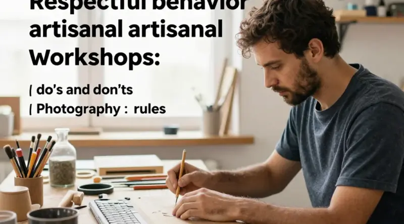 Respectful behavior at the workshops: Do’s and don’ts, photography rules, safety, and how to engage with craftsmen