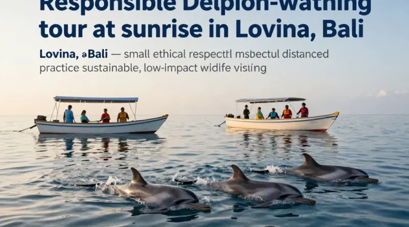Responsible Dolphin Watching in Lovina: Best Time, Ethical Guidelines, and Responsible Operators for a Sustainable Experience