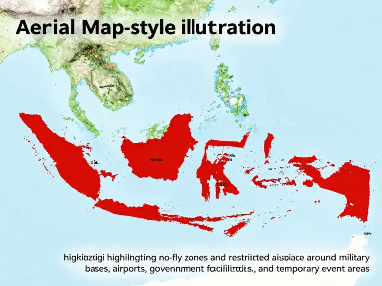 Understanding Indonesia’s no-fly zones and restricted airspace (military areas, airports, government facilities, and temporary restrictions during events)