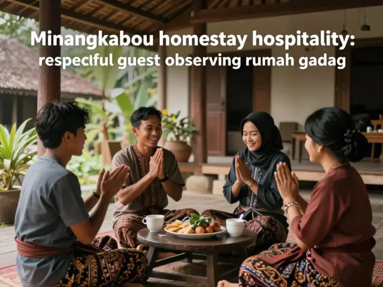 Understanding Minangkabau Hospitality: Homestay Etiquette and Respectful Behavior for Guests