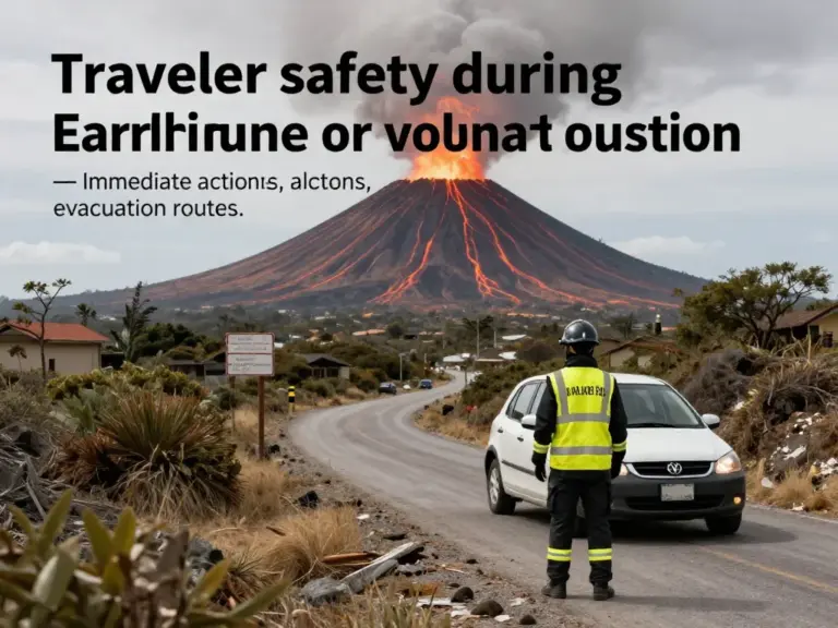 What to Do During an Earthquake or Volcanic Eruption While Traveling: Immediate Safety Actions, Evacuation Routes, and Shelter-in-Place Guidance