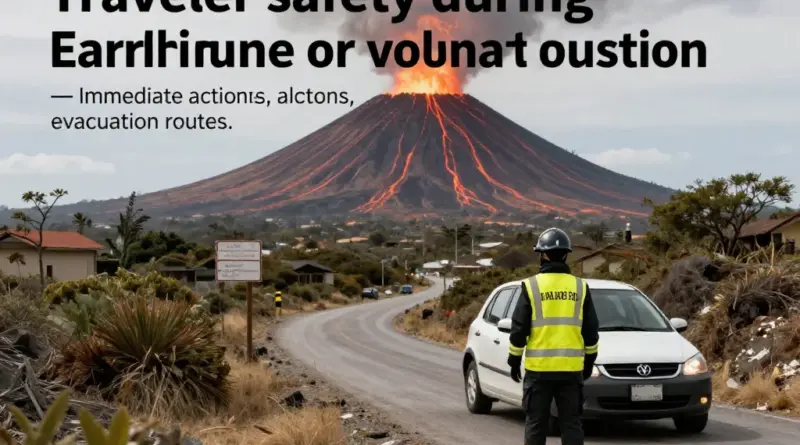 What to Do During an Earthquake or Volcanic Eruption While Traveling: Immediate Safety Actions, Evacuation Routes, and Shelter-in-Place Guidance