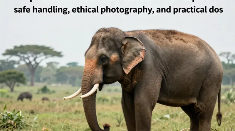 What to Do On-Site: Practical Dos for Respectful Interaction, Photography, and Safety with Elephants