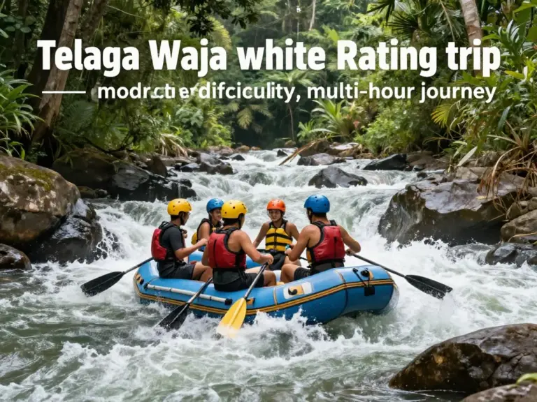 What to expect on a typical Telaga Waja rafting trip — difficulty, duration, equipment, and river conditions