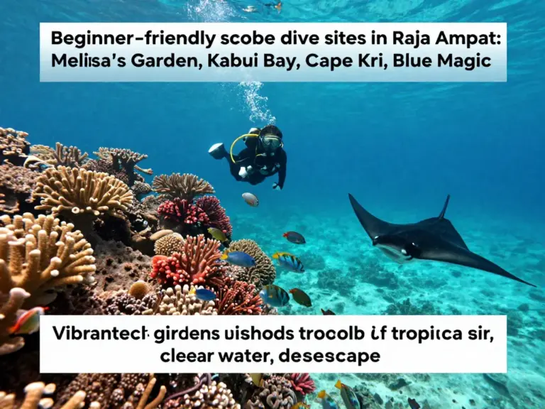 Best Beginner-Friendly Dive Sites in Raja Ampat — What to Expect at Melissa’s Garden, Kabui Bay, Cape Kri and Blue Magic