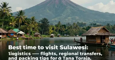 Best time to visit Sulawesi and travel logistics: flights, regional transfers, and packing tips for Tana Toraja, Togian Islands, and Makassar