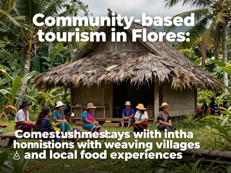 Community-Based Tourism in Flores: Homestays, Weaving Villages, and Local Food Experiences