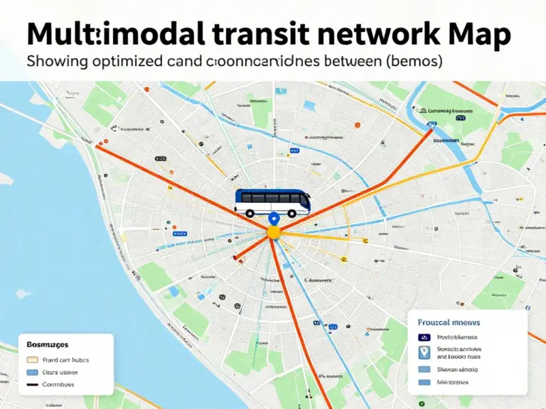 Designing integrated routes and schedules: optimizing connections between ferries, bemos, and shared car hubs for convenience and reduced emissions