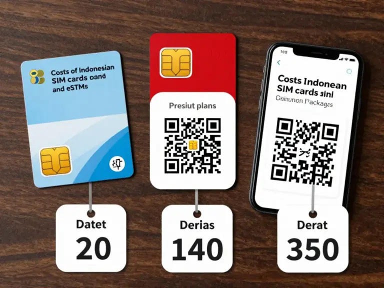 How Much Do Indonesian SIM Cards and eSIMs Cost? — prepaid plans, data bundles, tourist packages, and tips to save