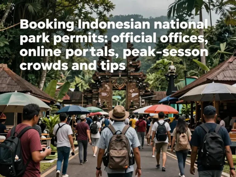 How to Find and Book National Park Permits in Indonesia: Official Offices, Online Portals, and Peak-Season Tips