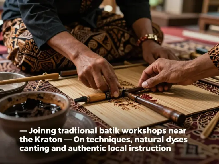 How to join batik workshops near the Kraton: techniques, materials, and choosing authentic hands-on experiences