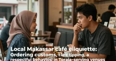 Local café etiquette in Makassar — ordering customs, social norms, tipping, and respectful behavior in Toraja-serving venues