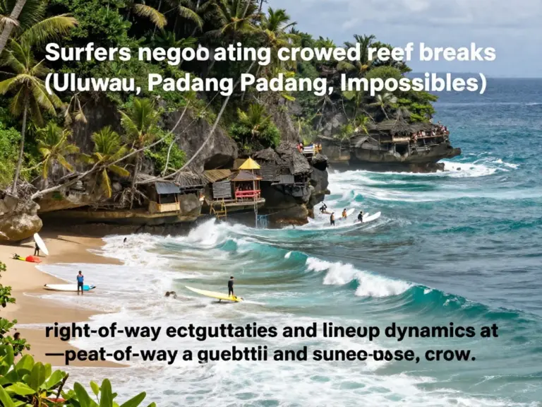 Navigating the Lineup and Local Etiquette: Peak Spots (Uluwatu, Padang Padang, Impossibles), Right-of-Way, and Crowd Management