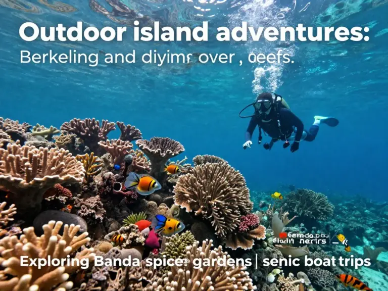 Outdoor adventures and island experiences: snorkeling, diving spots, hiking Banda Neira, Banda spice gardens, and boat trip recommendations