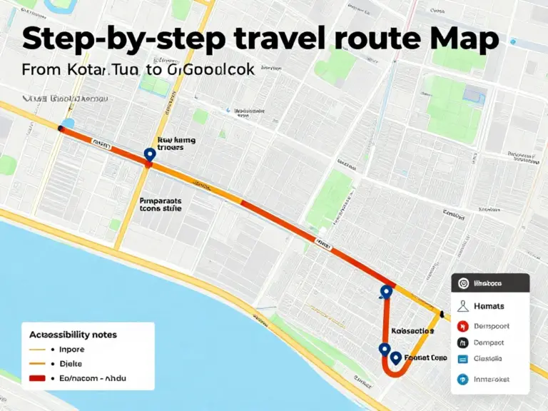 Planning your route: step-by-step itinerary from Kota Tua to Glodok, map tips, transportation between stops, walking times, and accessibility considerations