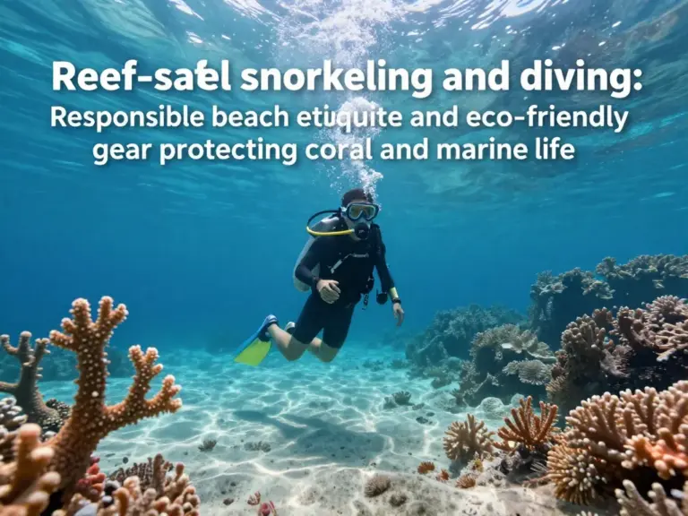 Practical Reef-Safe Activities and Practices — Snorkeling, Diving, Beach Etiquette, and Gear Choices That Protect Coral and Marine Life