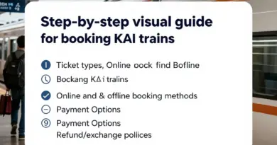 Step-by-Step Booking Guide for KAI Trains: ticket types, online and offline booking methods, payment options, and refund/exchange policies