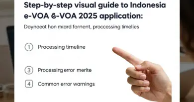 Step-by-step application process for Indonesia e-VOA 2025: online forms, payment, processing time and common errors to avoid