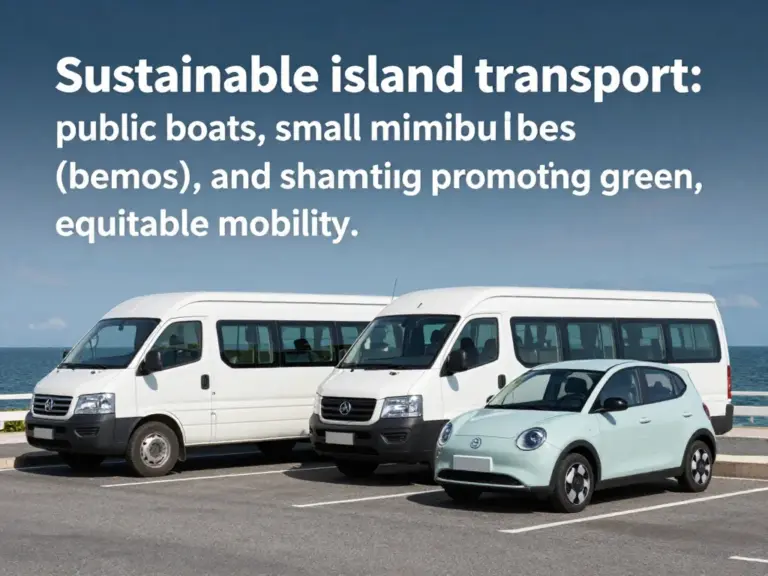 Sustainable Island Transport: How Public Boats, Bemos, and Shared Cars Can Create Greener, Equitable Mobility