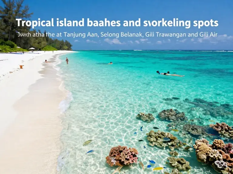 Top beaches and snorkeling spots: Tanjung Aan, Selong Belanak, Gili Trawangan, Gili Air — where to swim, snorkel, and relax