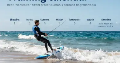 Training calendar and best months: wind, currents, water temperature, and ideal times for depth progression