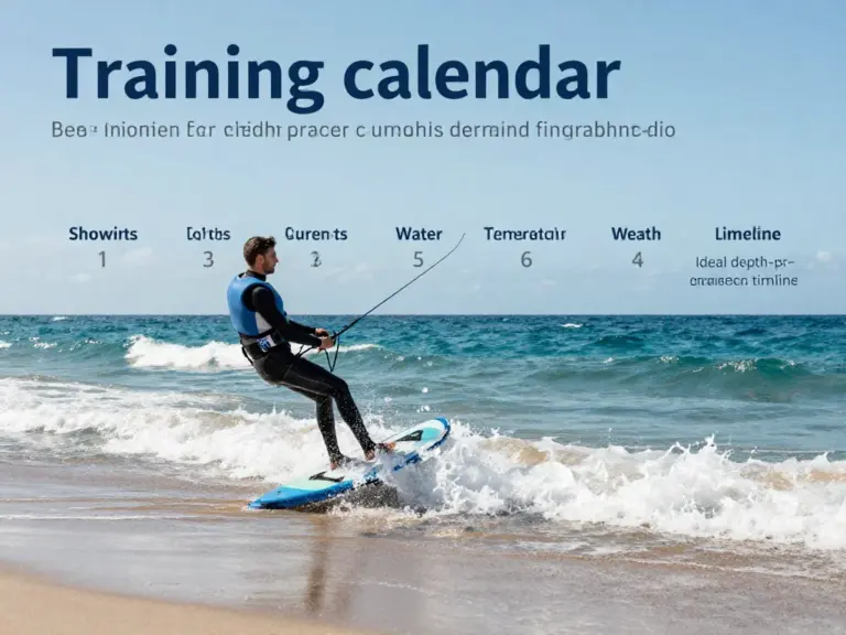 Training calendar and best months: wind, currents, water temperature, and ideal times for depth progression