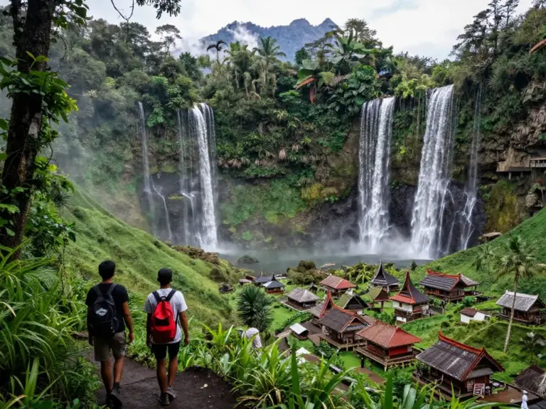 Waterfalls, hiking, and cultural stops: Sendang Gile, Tiu Kelep, Mount Rinjani viewpoints, and local Sasak villages