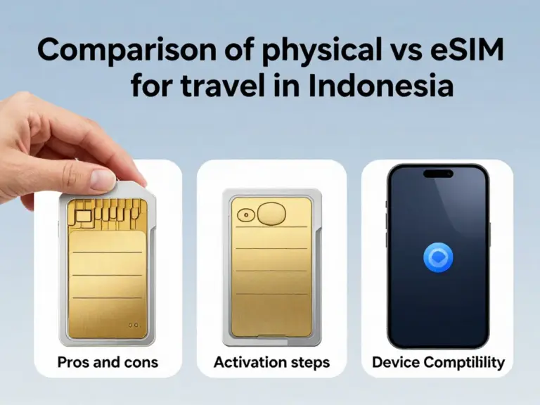Which SIM vs eSIM Should You Choose for Travel or Long-Term Stay in Indonesia? — pros, cons, activation, and compatibility