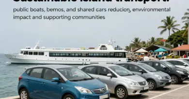 Why sustainable island transport matters: environmental, social, and economic benefits of public boats, bemos, and shared cars