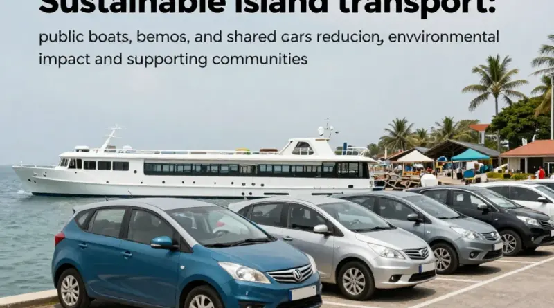 Why sustainable island transport matters: environmental, social, and economic benefits of public boats, bemos, and shared cars