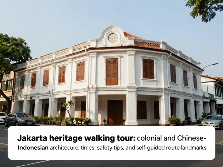 Why this walk matters: overview of colonial and Chinese-Indonesian heritage, best times, safety, and what to expect on a self-guided route in Jakarta