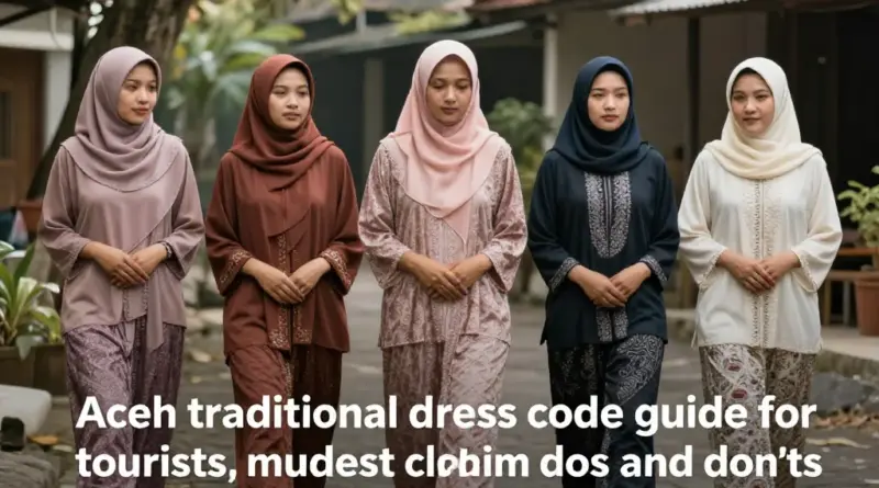 Aceh Dress Code Guide for Tourists: What to Wear and What to Avoid