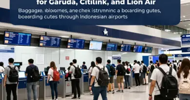 Airport procedures and check-in tips for Garuda, Citilink, and Lion Air: baggage allowances, check-in times, boarding procedures, and navigating Indonesian airports