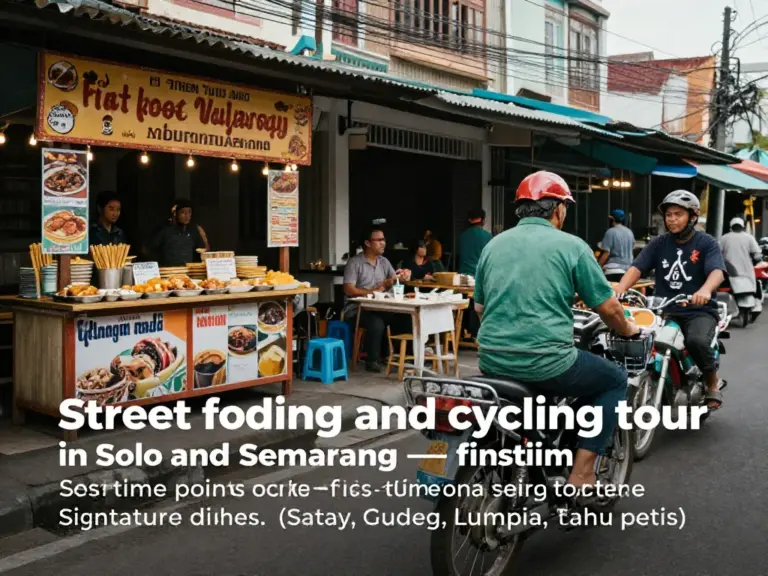 Best Street Food Routes in Solo and Semarang for First-Time Visitors — where to start, signature dishes to try, and how to plan your walking or cycling food tour