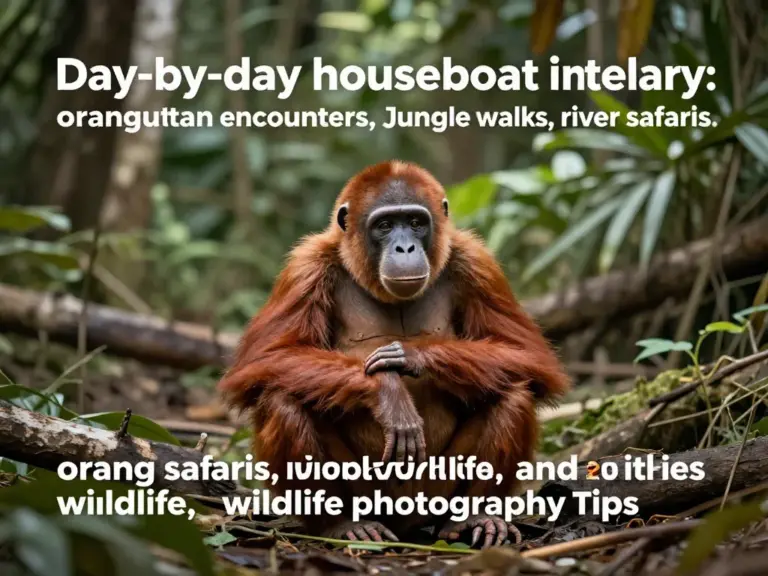 Day-by-Day Houseboat Itinerary—Orangutan Viewing, Jungle Walks, River Safaris, Nightlife, and Wildlife Photography Tips
