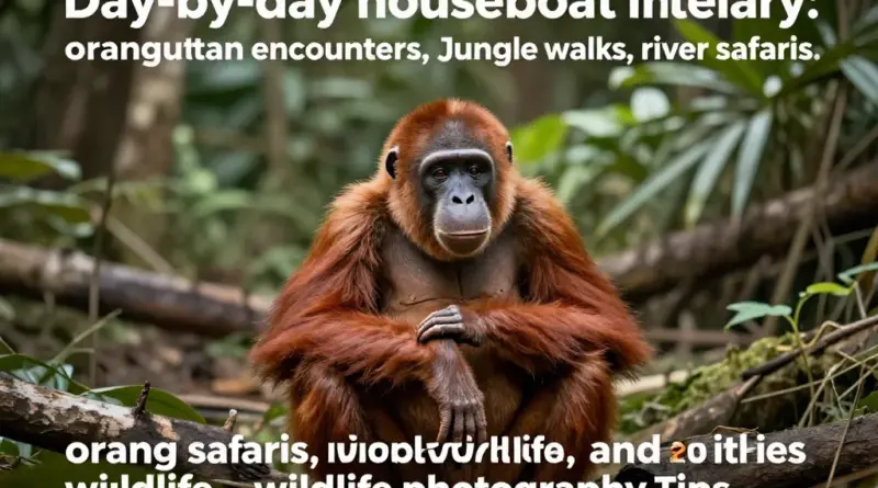 Day-by-Day Houseboat Itinerary—Orangutan Viewing, Jungle Walks, River Safaris, Nightlife, and Wildlife Photography Tips