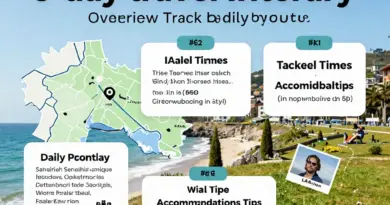 Day-by-Day Itinerary Overview: Detailed 8-Day Route with Top Activities, Travel Times, and Accommodation Tips