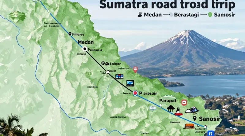 Day-by-day route and highlights: how to travel the North Sumatra loop in one week (transport options, time estimates, must-see stops between Medan, Berastagi, Parapat, and Samosir)