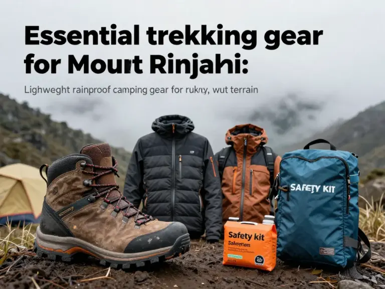 Essential Gear Checklist for Rinjani Treks — Boots, Clothing Layers, Safety Kit, and Lightweight Camping Options for Rainy/Terrain Conditions